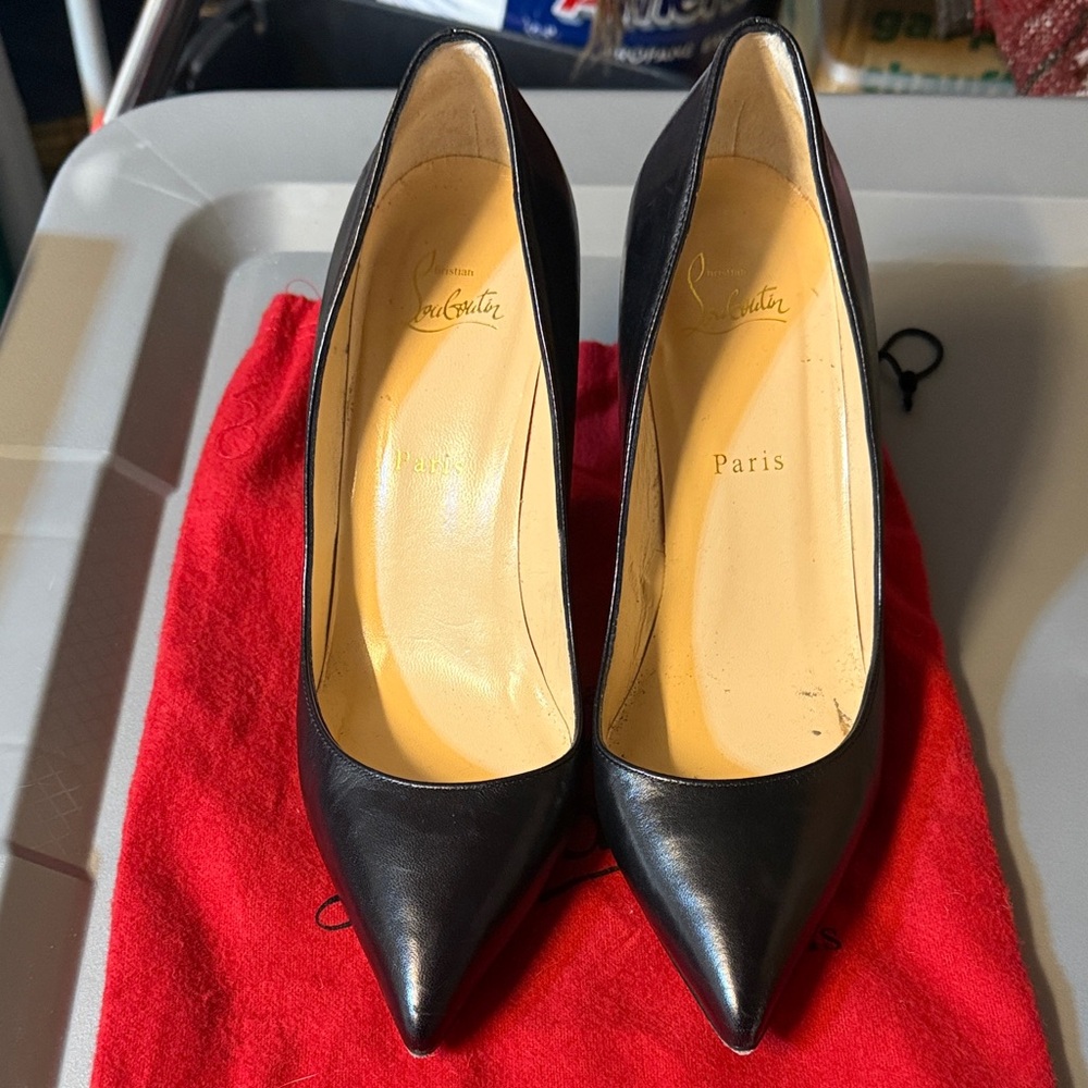 Authentic Christian Louboutin Classic Black Heels